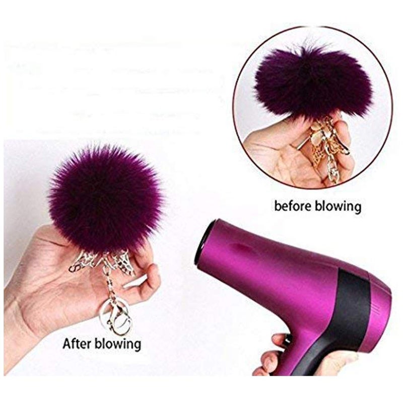 3D-Star 12Pcs DIY Faux Fur Snap Pompoms Ball Mixed Color Fluffy Pompom with Press Button Removable for Knitting Hats Scarves Shoes Bag Charms Accessories - Image 5